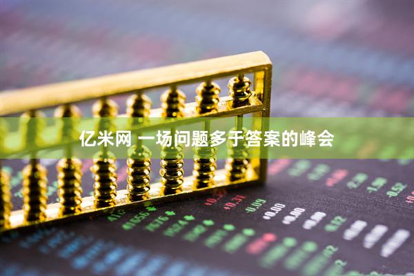 亿米网 一场问题多于答案的峰会