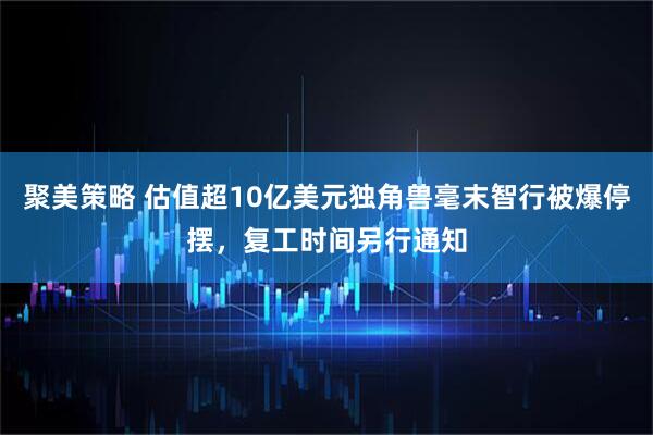 聚美策略 估值超10亿美元独角兽毫末智行被爆停摆，复工时间另行通知